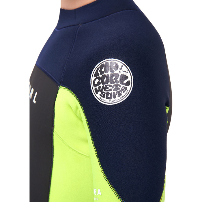 2023 Rip Curl Boys Omega 2mm Back Zip Shorty Wetsuit 113BSP - Navy